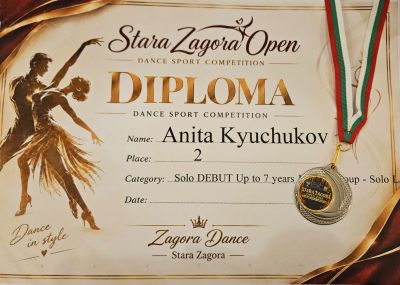 Анита Кючуков от 1.А клас със сребърен медал от международния турнир Stara Zagora OPEN 2026! 4